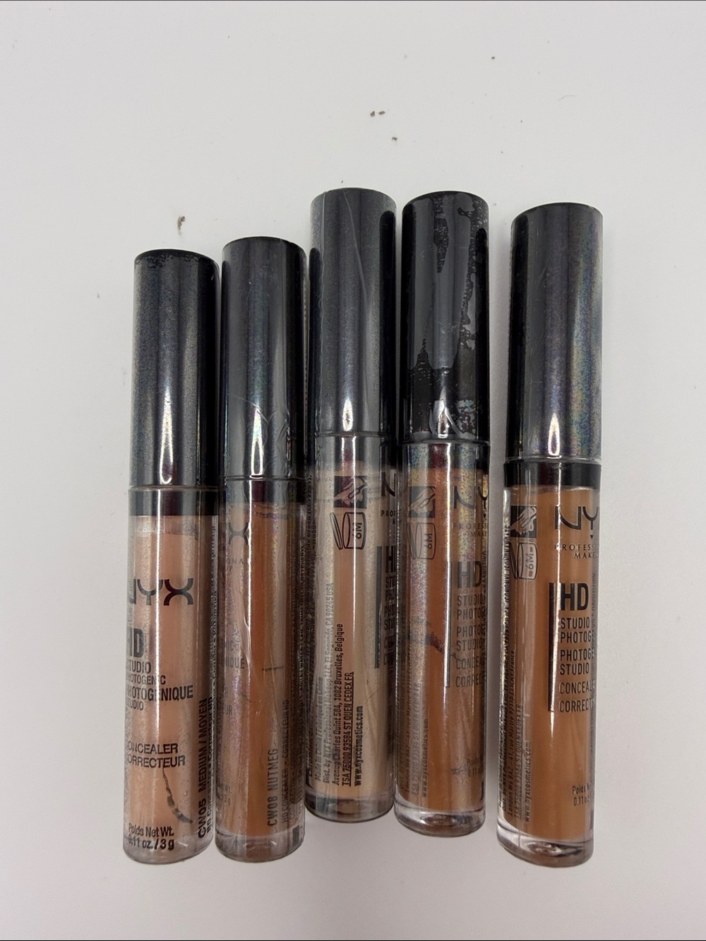 NYX HD Studio Photogenic Concealer Set — Five Brown & Tan Shades